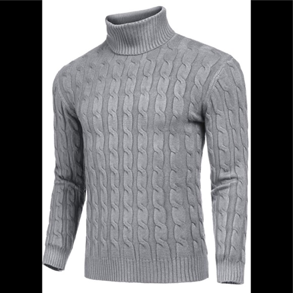 Other - New Men's Long Sleeve Ribbed Turtleneck Sweater